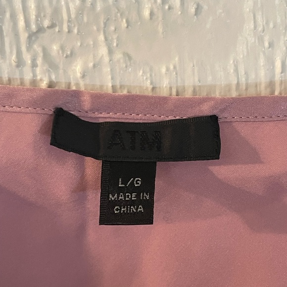ATM • Contrast Detail Silk Satin Camisole - Picture 5 of 5